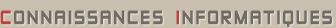 connaissances informatiques